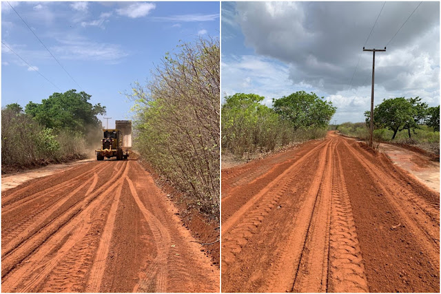 Prefeitura de Bom Princípio do Piauí intensifica trabalho de recuperação de estradas vicinais